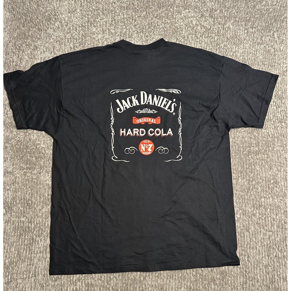 Jack Daniels Hard Cola Promo T-Shirt Vintage 2000s Breweriana Old No 7 2XL